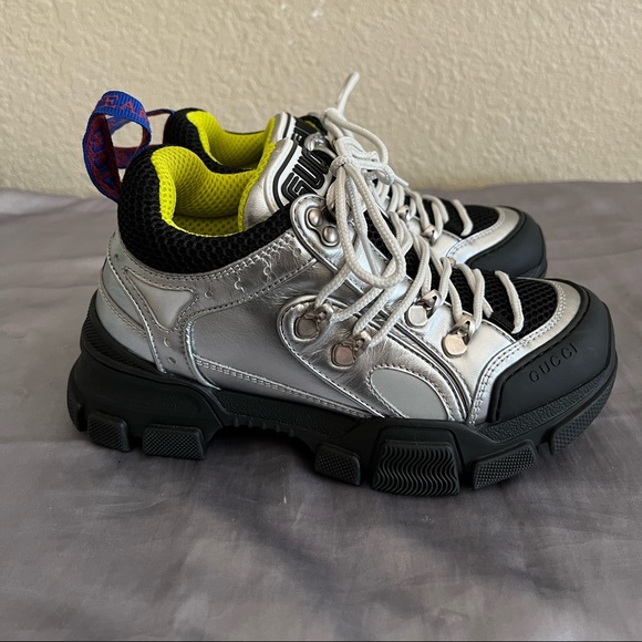 Gucci Flashtrek Trainer Shoes Sneakers 35 NEW - Picture 7 of 14